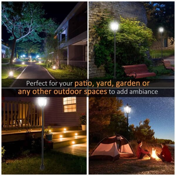 Elegant 1.77m Solar LED Lamp Post Garden Free Shipping 19