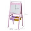Double-Sided Kids Wooden Art Easel with Paper Roll & Chalkboard Baby Free Shipping 25