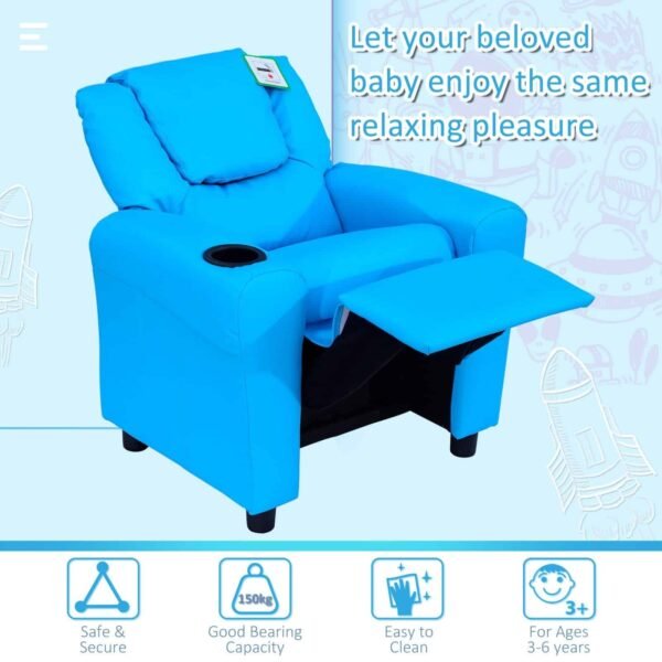 Kids Recliner Chair – Safe, Stylish Armchair for Fun Home & Garden Free Shipping 15