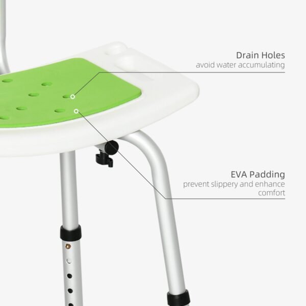 Adjustable Shower Stool for Users of All Ages