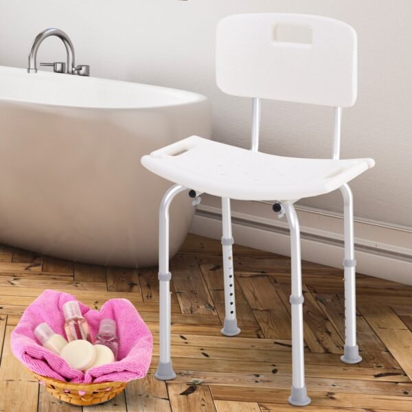 Adjustable Bath Chair - Non-Slip Shower Seat