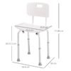 Adjustable Bath Chair - Non-Slip Shower Seat