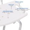 Adjustable Bath Chair - Non-Slip Shower Seat