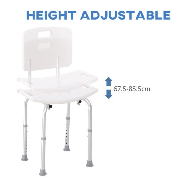 Adjustable Bath Chair - Non-Slip Shower Seat