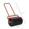 Outsunny 38L Push/Tow Lawn Roller Garden Free Shipping 25