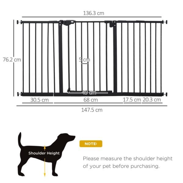 Adjustable Safety Gate with 3 Extensions & Auto-Close Feature Horse & Petcare Free Shipping 9