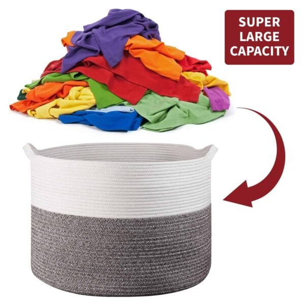 Eco-Friendly Hand-Woven Laundry Basket – Multi-Use Home & Garden Free Shipping 13