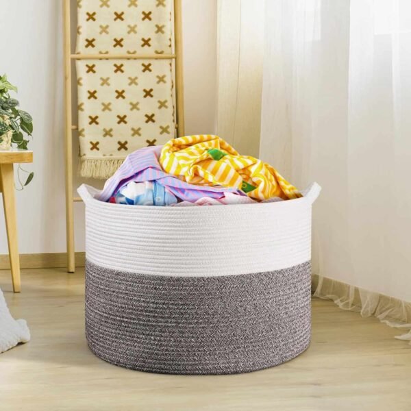 Eco-Friendly Hand-Woven Laundry Basket – Multi-Use Home & Garden Free Shipping 7