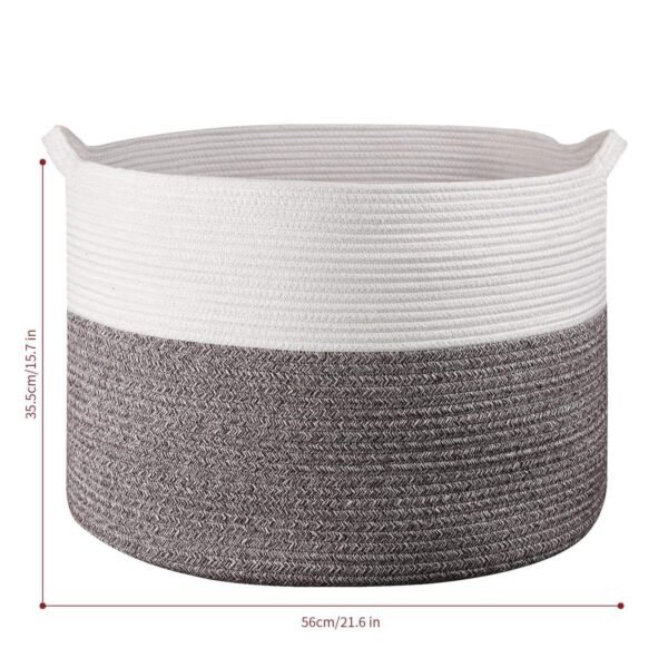 Eco-Friendly Hand-Woven Laundry Basket – Multi-Use Home & Garden Free Shipping 19