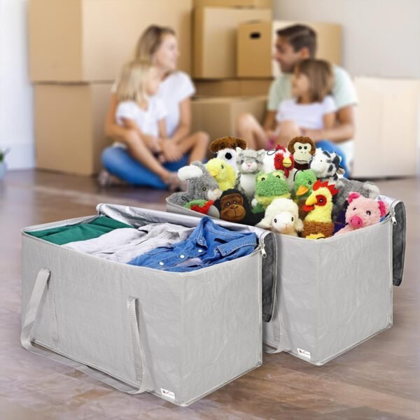 12-Pack Moving Bags Grey – Durable Storage Totes Home & Garden Free Shipping 13