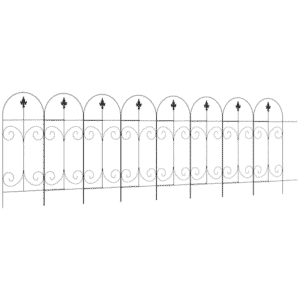 Elegant 8PC Garden Fence Panels - 44in x 12.5ft Decorative Pet Barrier