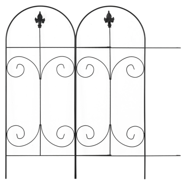 Elegant 8PC Garden Fence Panels – 44in x 12.5ft Decorative Pet Barrier Garden Free Shipping 17