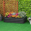 Durable Steel Raised Garden Bed Planter Box for Flowers Garden Free Shipping 23