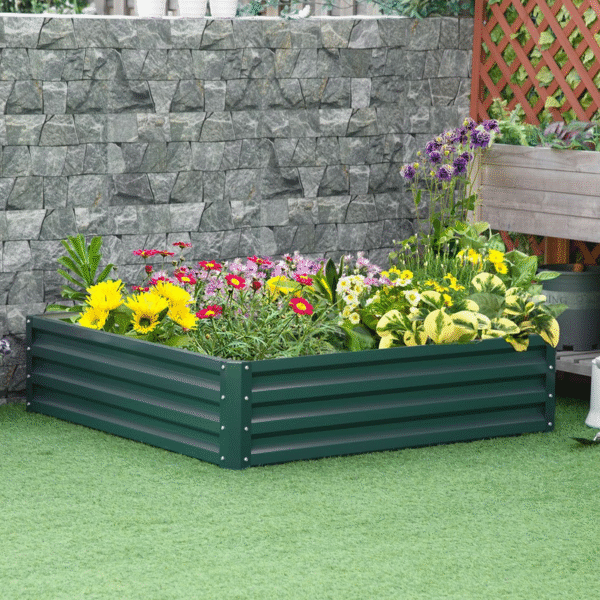 Modular Raised Garden Bed Kit – Galvanised Steel Planter for Flowers and Veggies Garden Free Shipping 7