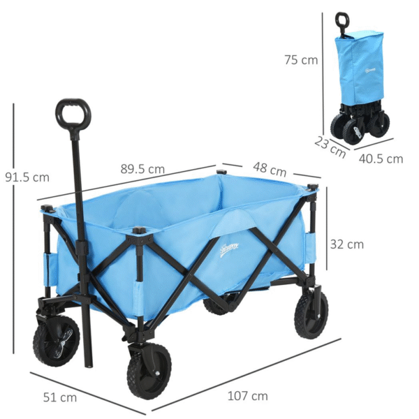 Ultimate Folding Cargo Wagon Trolley Garden Free Shipping 9