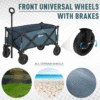 Versatile Folding Cargo Wagon Cart for Beach, Garden & Outdoor Adventures Garden Free Shipping 31