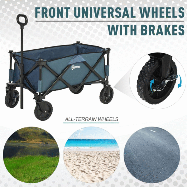 Versatile Folding Cargo Wagon Cart for Beach, Garden & Outdoor Adventures Garden Free Shipping 15