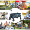 Versatile Folding Cargo Wagon Cart for Beach, Garden & Outdoor Adventures Garden Free Shipping 33