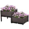 2-Piece Elevated Garden Bed Planter for Vegetables Garden Free Shipping 21
