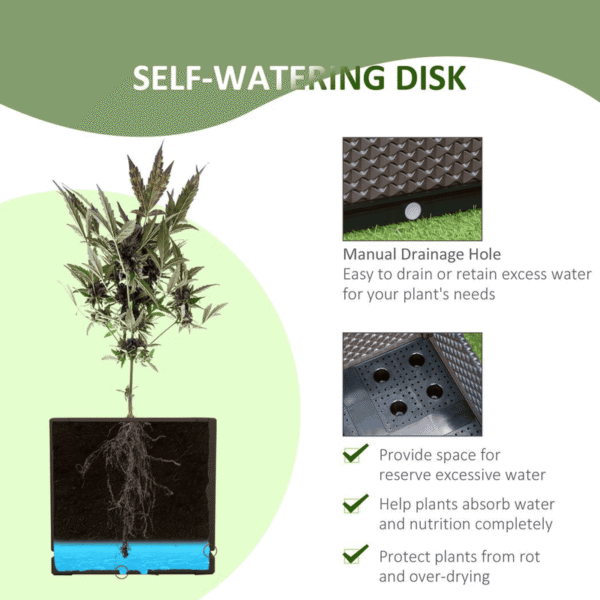 2-Piece Elevated Garden Bed Planter for Vegetables Garden Free Shipping 11