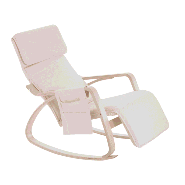 Comfort Rocking Recliner Chair with Adjustable Footrest Side Pocket Storage Home & Garden Free Shipping 5