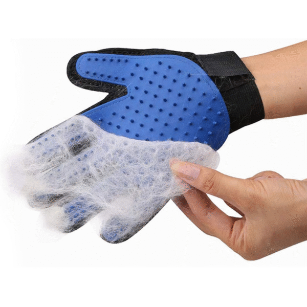 Pet Grooming Magic Gloves - Blue Effortless Shedding Massage Tool
