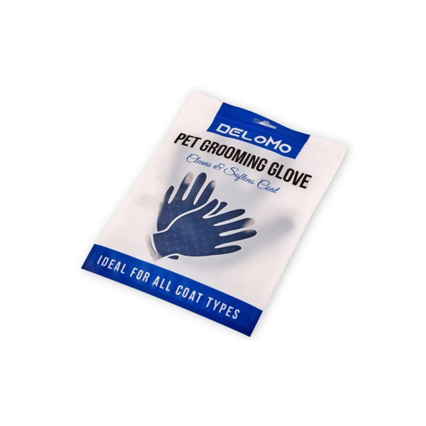 Pet Grooming Magic Gloves - Blue Effortless Shedding Massage Tool