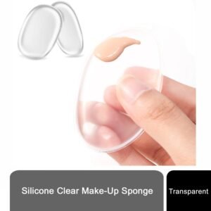 Crystal Clear Silicone Makeup Sponge for Flawless Foundation & Blending