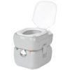 Portable Camping Toilet with Detachable 12L/22L Tanks, Grey Car & Caravan Free Shipping 21
