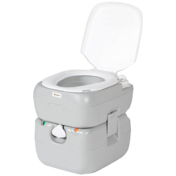 Portable Camping Toilet with Detachable 12L/22L Tanks, Grey Car & Caravan Free Shipping 5