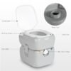 Portable Camping Toilet with Detachable 12L/22L Tanks, Grey Car & Caravan Free Shipping 35