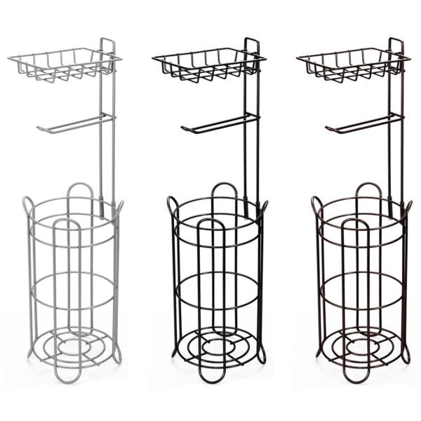 VINSANI Elegant Space-Saving Toilet Roll Holder - No Drill, Stylish Design