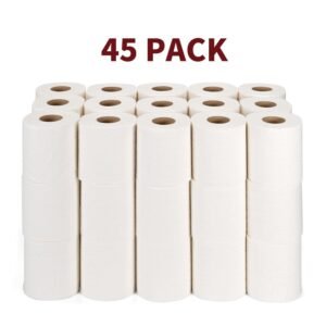 Eco-Friendly Bamboo Toilet Rolls – 45 Pack of 3-Ply Comfort Home & Garden Free Shipping