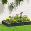 Outsunny Metal Raised Garden Bed Planter with Gloves – 2.6m x 0.9m Garden Free Shipping 19