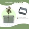 Elevated Garden Bed & Gloves Set – Durable Metal Planter in Grey Garden Free Shipping 23
