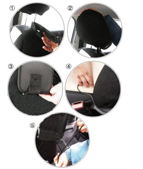 Car Seat Organizer Bag Side Pocket Hanging Storage Black Car & Caravan Free Shipping 7