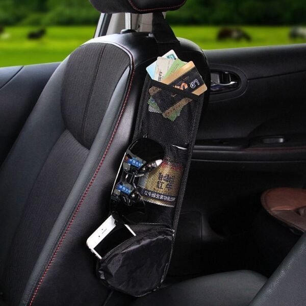 Car Seat Organizer Bag Side Pocket Hanging Storage Black Car & Caravan Free Shipping 13
