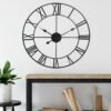 Vintage 40CM Black Metal Wall Clock – Timeless Home Decor Description: “Make a bold statement with this 40CM vintage metal wall clock. Featuring a striking open back design, metal numerals, and a distressed frame, it adds character to any room. Powered by AA battery, it’s suitable for indoor and sheltered outdoor use. Home & Garden Free Shipping 17