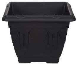 Elegant Black 38cm Square Venetian Planter Home & Garden Free Shipping 5