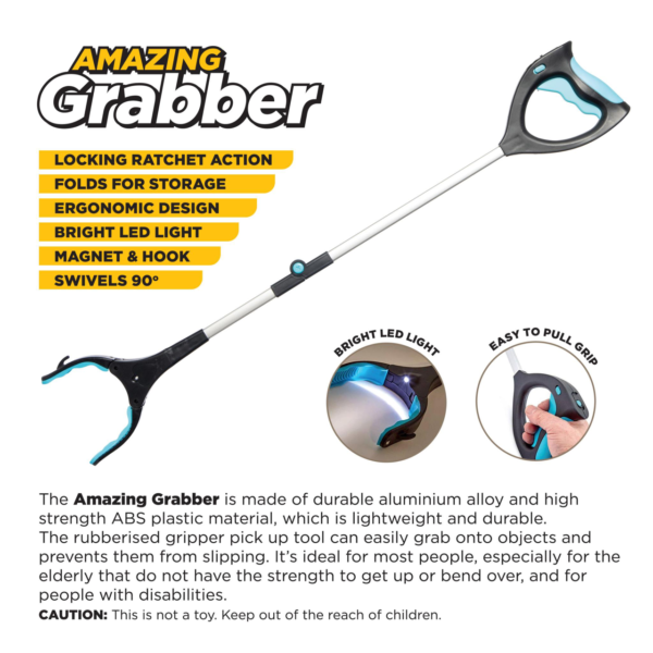Folding Long Reach Grabber Tool with LED Light Home & Garden Free Shipping 11