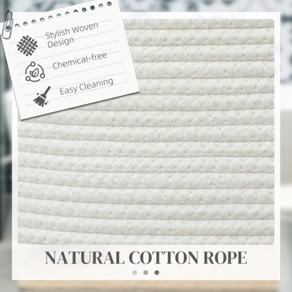 36L Cotton Rope Laundry Basket Home & Garden Free Shipping 9