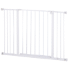 Adjustable Pressure-Fit Dog Gate for Stairs & Doorways 76-107cm White