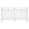 Homcom painted slatted mdf radiator cover 152x19x81cm with shelf – home diy accessory uk lifestyle & decor free shipping 21
