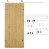 6ft Modern Carbon Steel Sliding Barn Door Track Kit – White (Hardware Only) Home & Garden Free Shipping 21