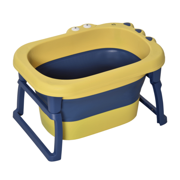 Space-Saving Foldable Baby Bathtub with Stool – Safe & Comfortable for 0-6 Yrs” Description: 2-in-1 Design: Transitions from bath bucket for infants to bathtub for toddlers. Foldable: Compact and easy to store, ideal for limited spaces. Safety First: Non-slip footpads and smooth edges ensure secure bathing. Comfortable: Curved design enhances comfort during bath time. Dimensions: 43H x 75.3L x 55.4Wcm; Capacity: 105L; Max Load: 50KG; Ages 0-6. Assembly required. Baby Free Shipping 5