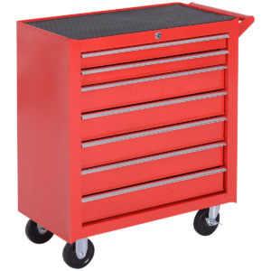 Roller Tool Cabinet Storage Chest Box Garage Workshop 7 Drawers Red Durhand Car & Caravan Free Shipping