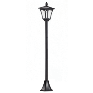 Solar Powered LED Lamp Post IP44 – Garden Path Light, Black Garden Free Shipping