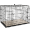PawHut 2-Door Folding Dog Crate for Extra Small Dogs with Tray & Cushion Horse & Petcare Free Shipping 21