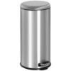 30L Stainless Steel Pedal Bin with Inner Bucket-Black/Silver Home & Garden Free Shipping 21