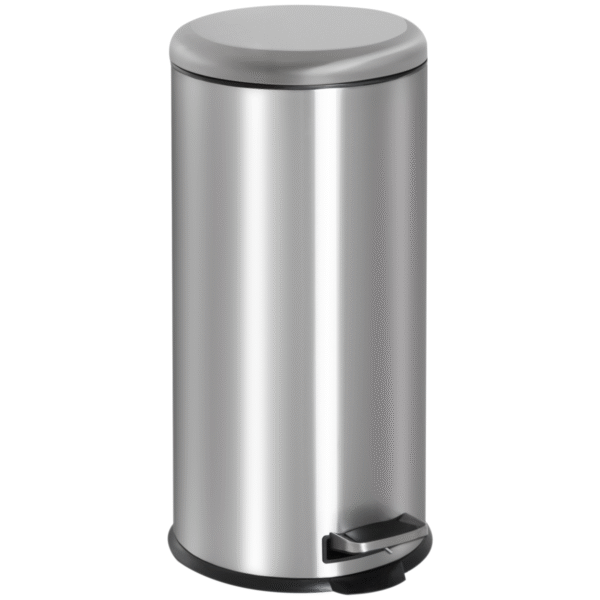 30L Stainless Steel Pedal Bin with Inner Bucket-Black/Silver Home & Garden Free Shipping 5